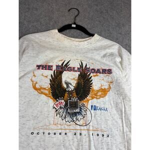 VTG 80s Marquette Electronics Eagle Intel Shirt Mens Harley Davidson Holubek L